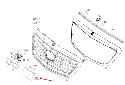    Mercedes S class W222 (,    Mercedes S class W222 A2228211400)