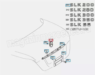       Mercedes SLK class R171 (,       Mercedes SLK class R171
A1717580058)