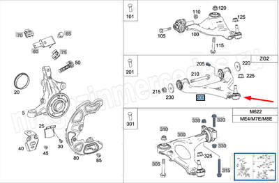    (, H    Mercedes V class V447
A4473303000)