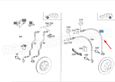    A1644405641 A1644405241 (,    Mercedes GL Class X164
A1649058300)