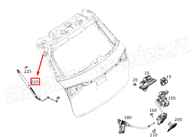     (,     Mercedes GLE Class V167
A1679800564)