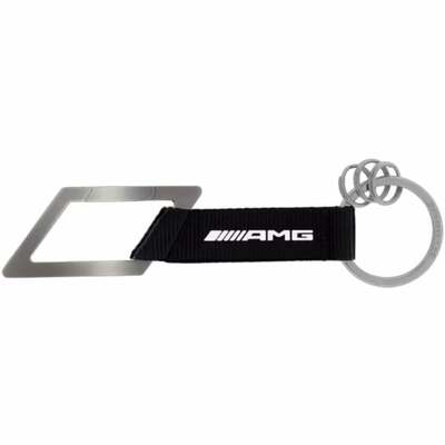  Key fob carabiner AMG emblem black white Genuine Mercedes-AMG (,  Key fob carabiner AMG emblem black white Genuine Mercedes-AMG B66959849)