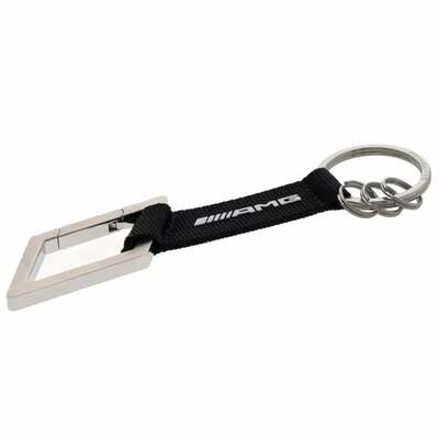  Key fob carabiner AMG emblem black white Genuine Mercedes-AMG (,  Key fob carabiner AMG emblem black white Genuine Mercedes-AMG B66959849)